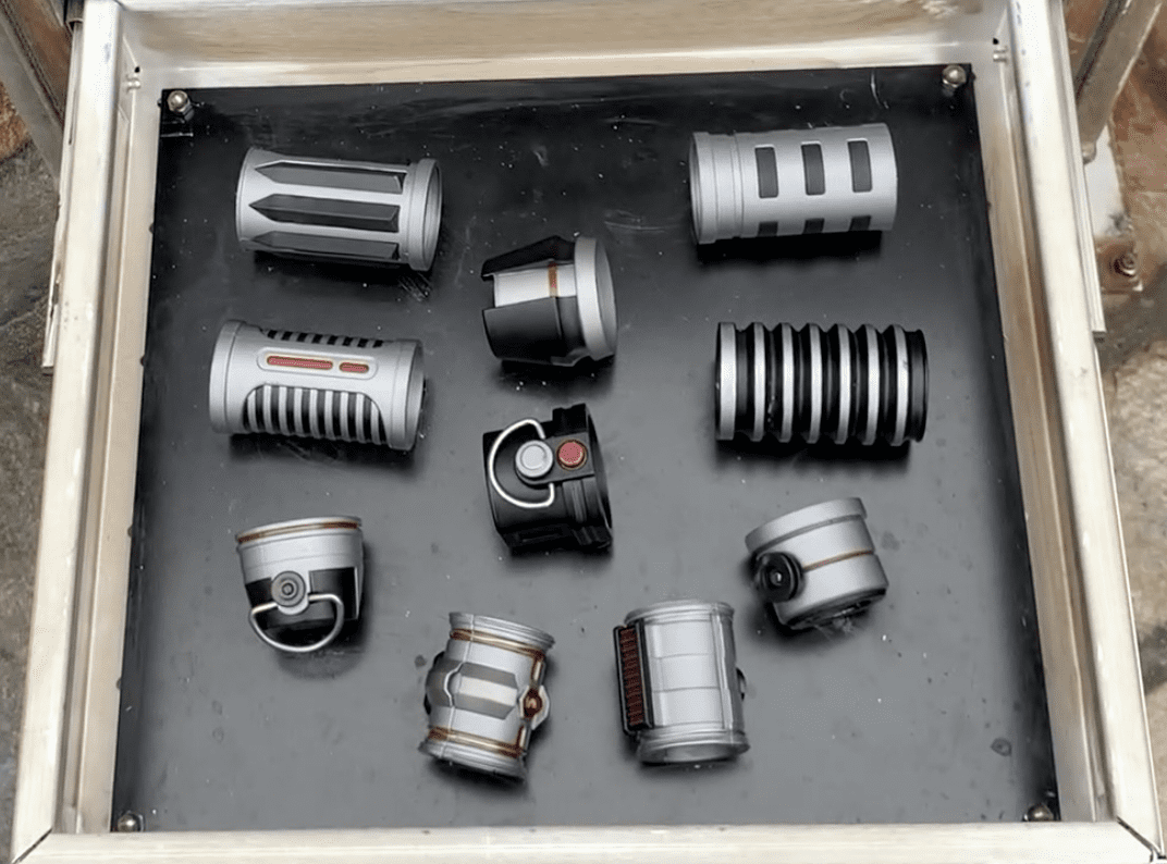 How to Build a Lightsaber at Star Wars Galaxy's Edge Rich and Sunny